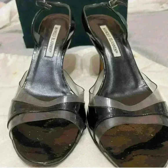 Manolo Blahnik size 38 Slingback open toe heels - Picture 9 of 9